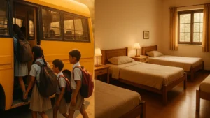 Day boarding vs full boarding school comparison — GD Goenka International School Sonepat residential campus