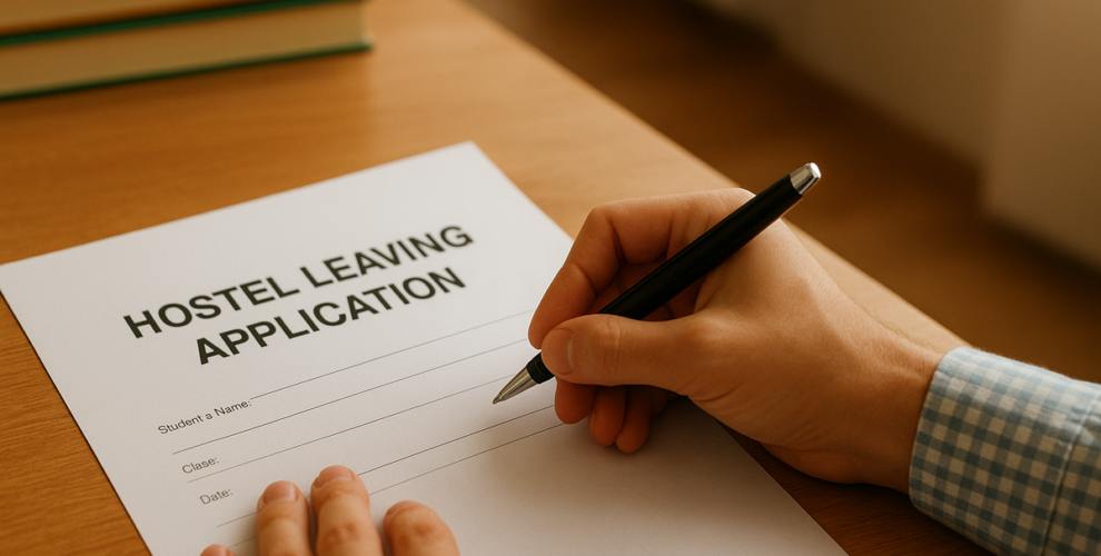 hostel leaving application — Hostel Leaving Application: The Letter & Timing
